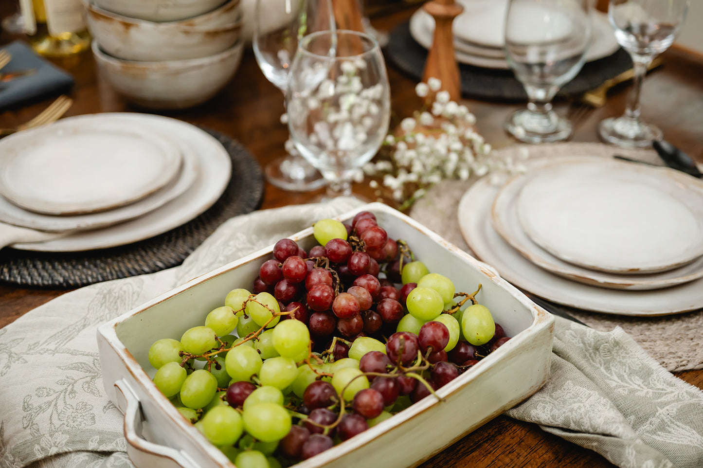 Hand-Formed Casserole Baking Dish | Glacier White