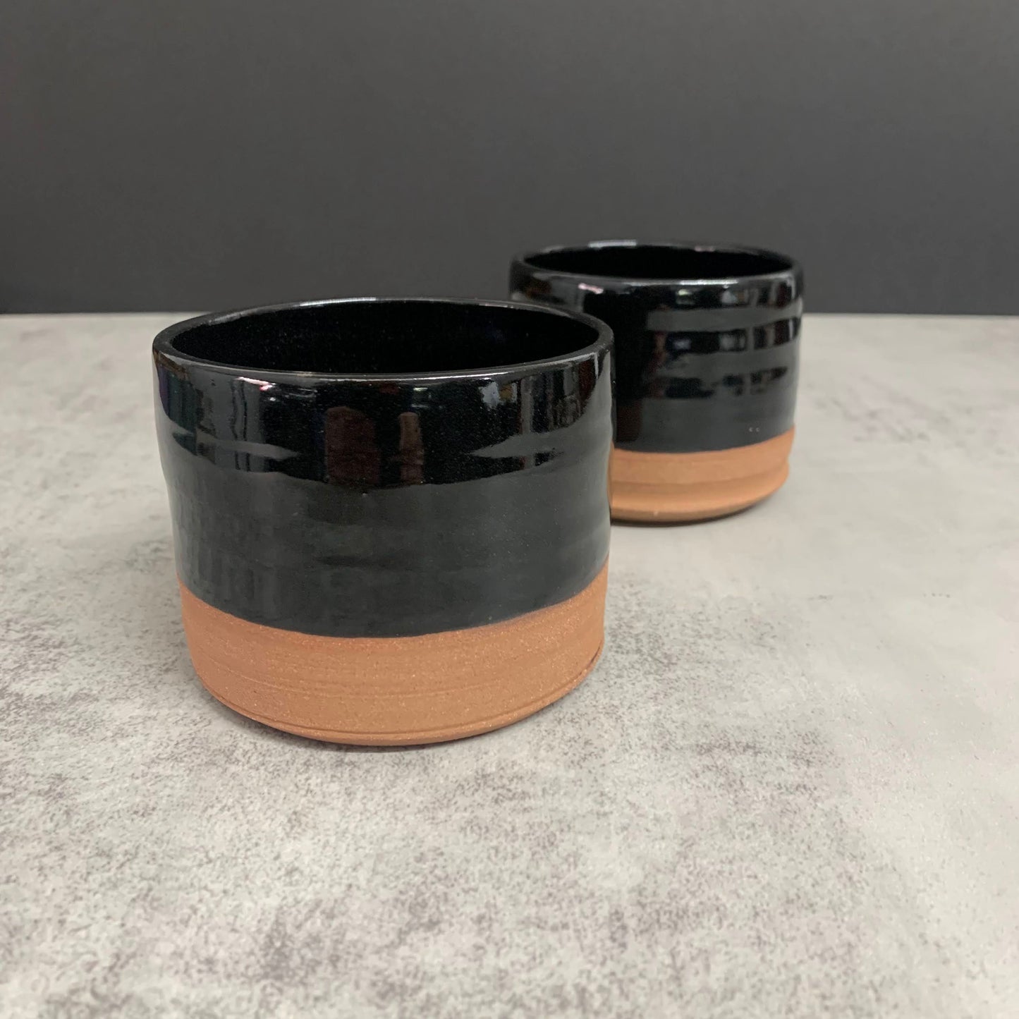 Black Whiskey Tumbler Set