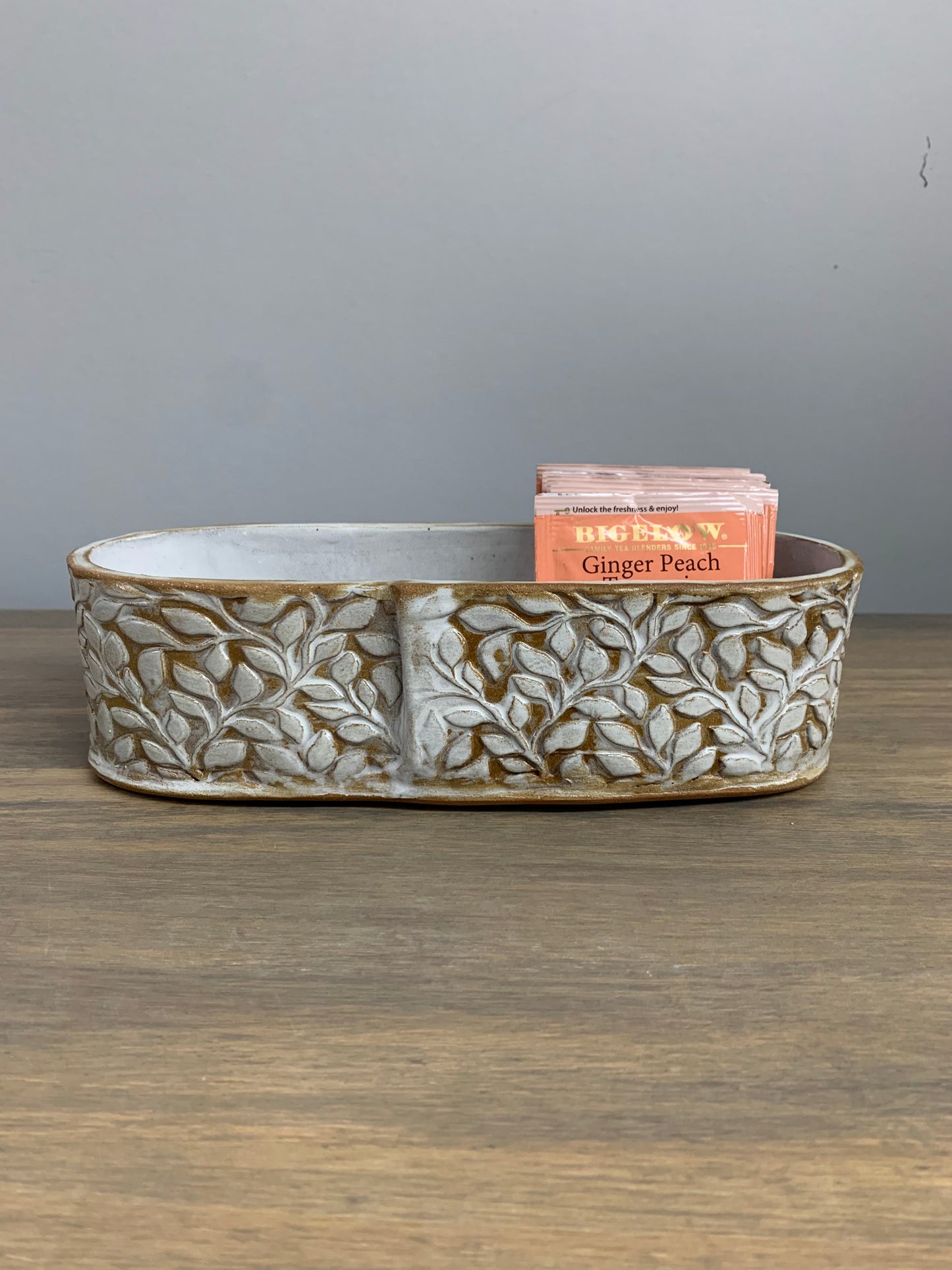 Willow Tea Organizer | Countertop Storage Caddy | Tea Gift