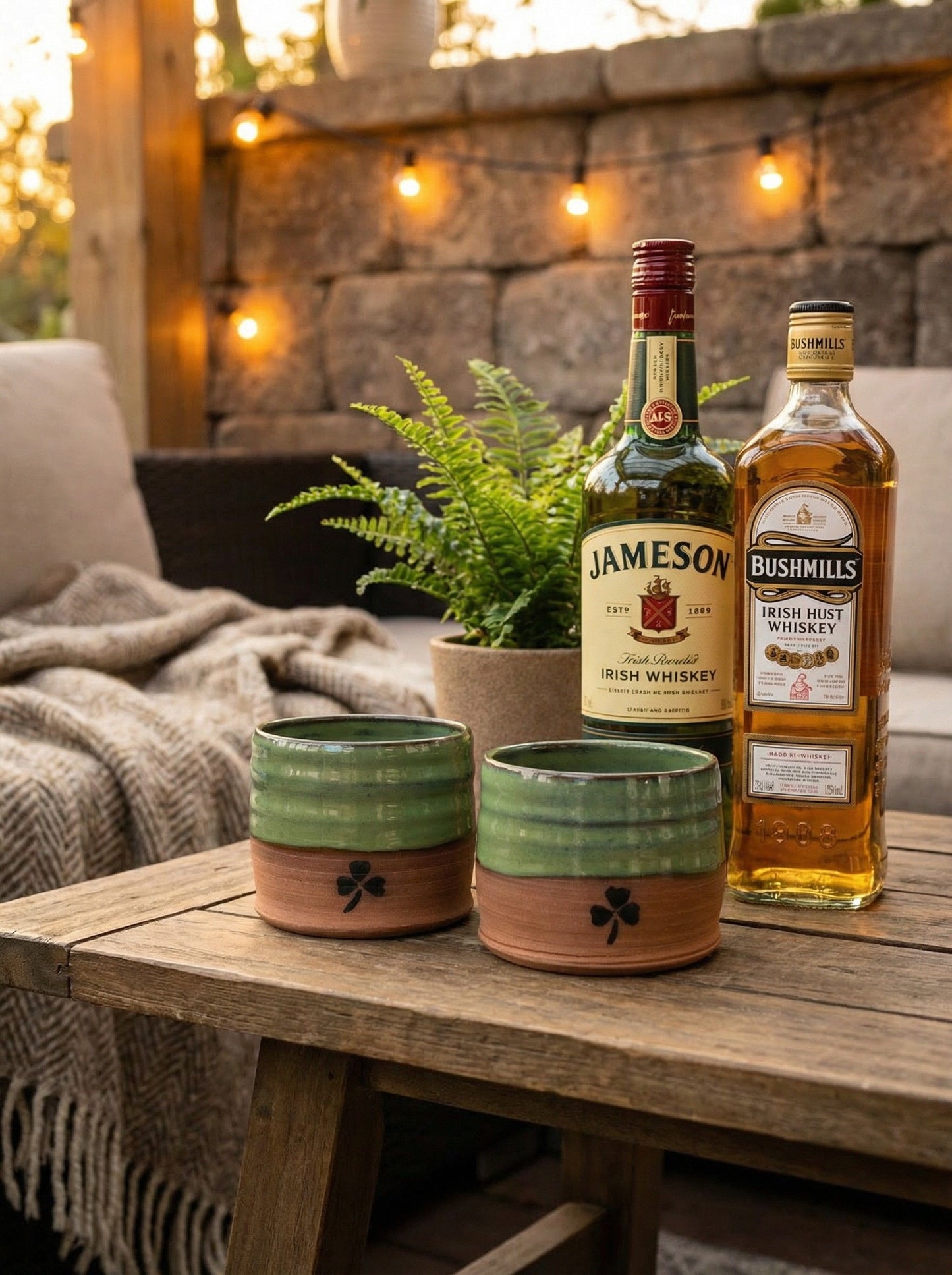 Shamrock Whiskey Tumbler