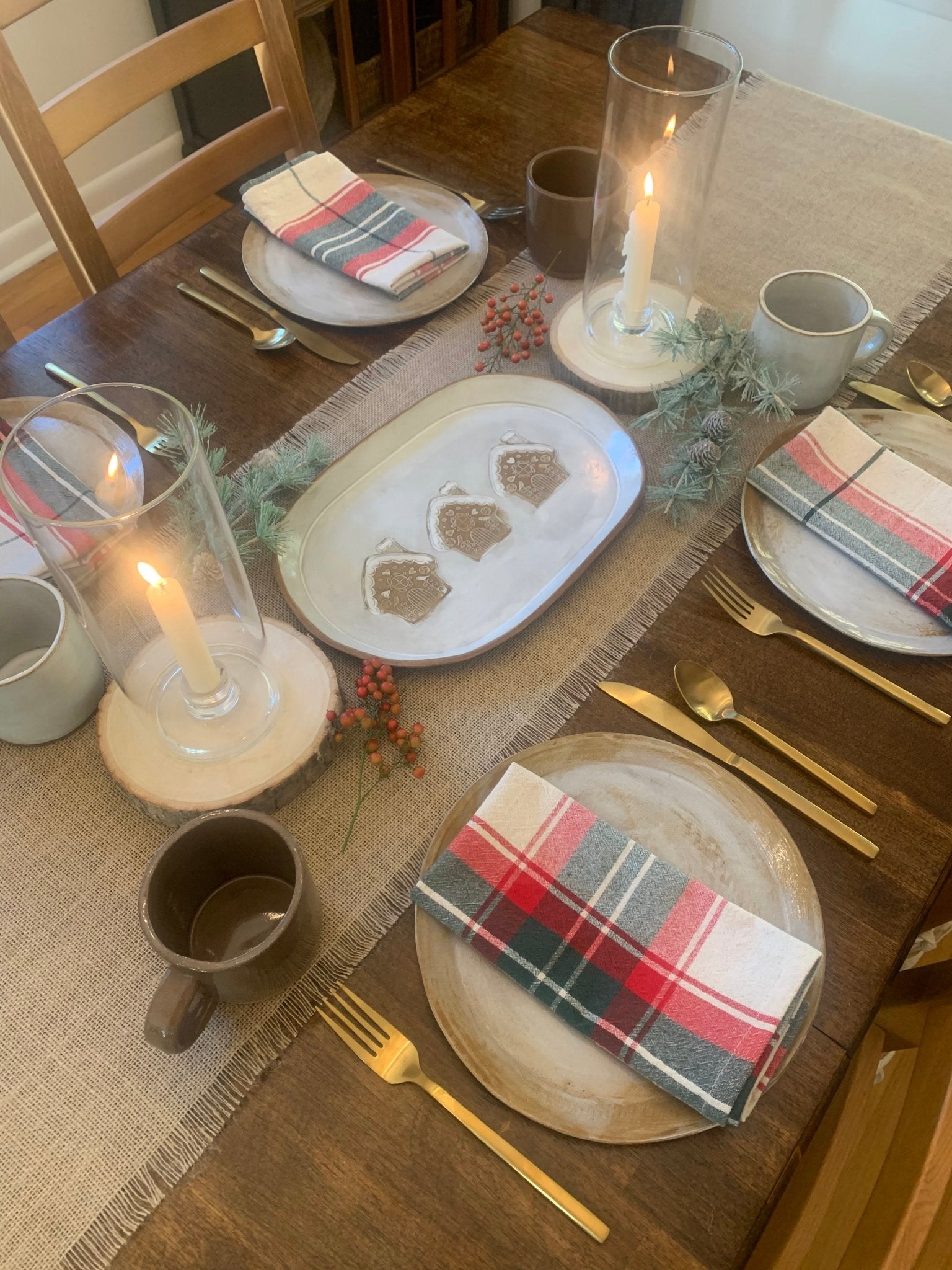 Gingerbread House Platter - Elevate Ceramics Co.