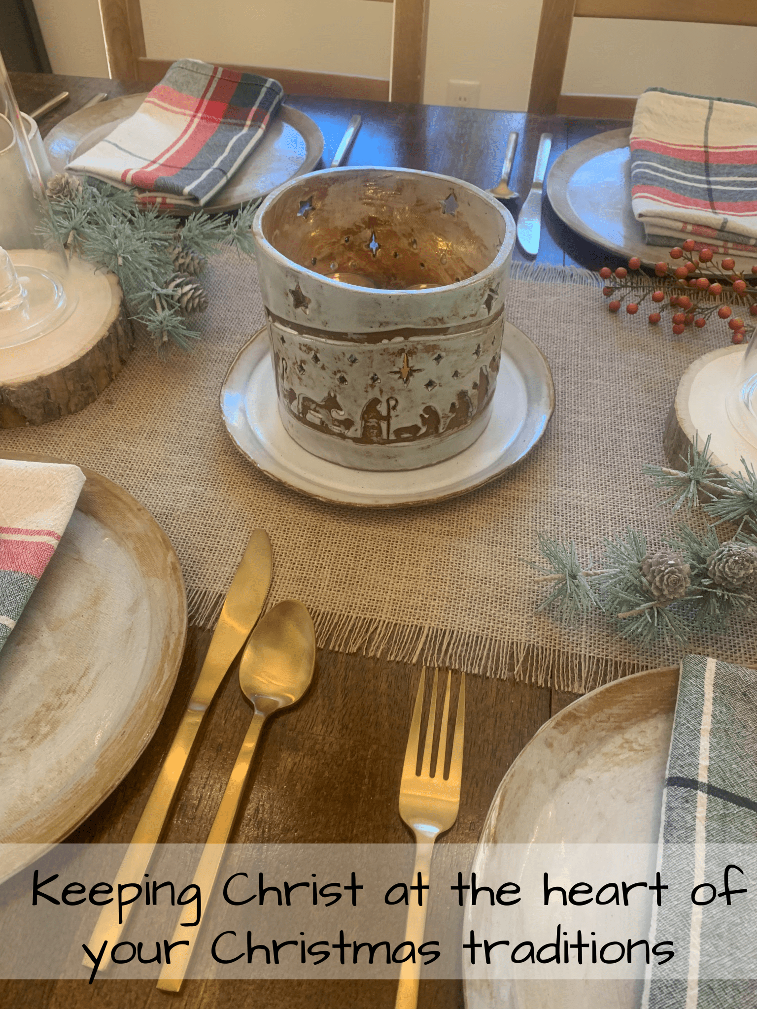 Nativity Lantern Centerpiece - Elevate Ceramics Co.