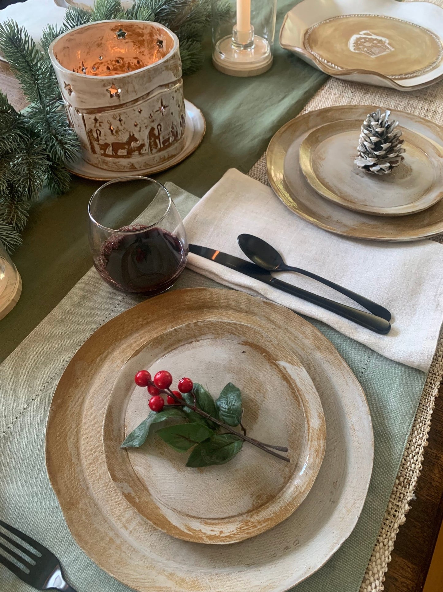 Nativity Lantern Centerpiece - Elevate Ceramics Co.