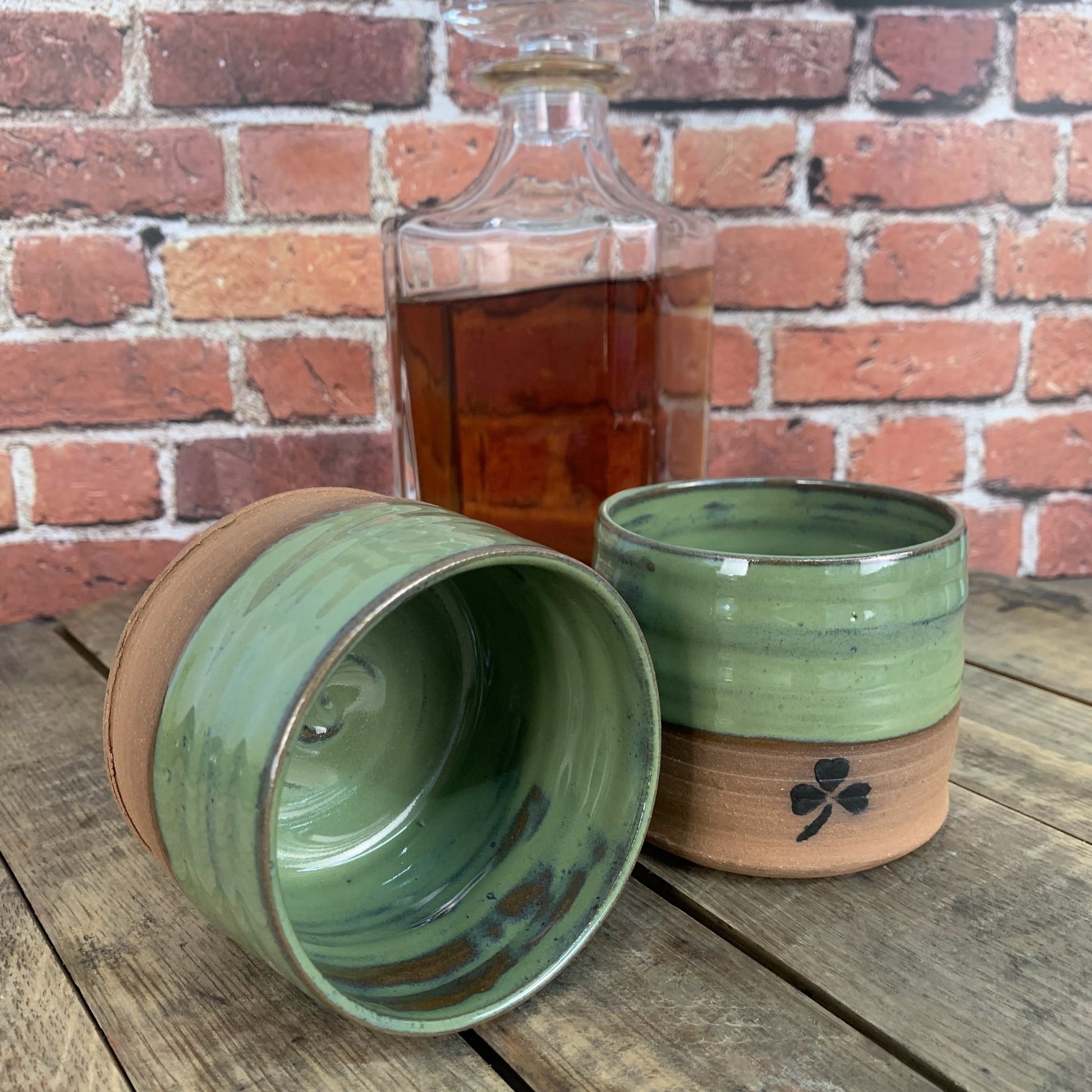 Shamrock Whiskey Tumbler - Elevate Ceramics Co.