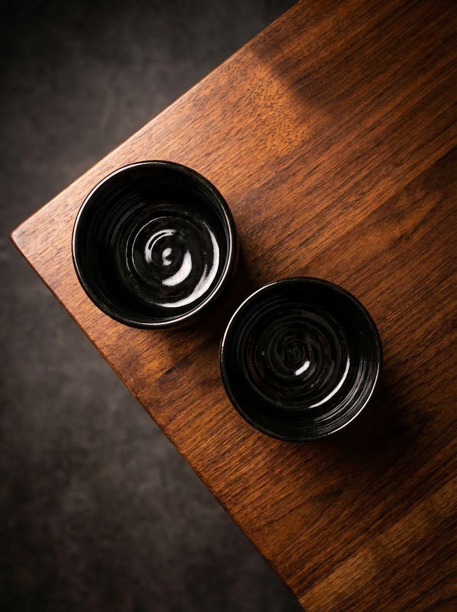 Whiskey Tumbler | Shiny Black - Elevate Ceramics Co.