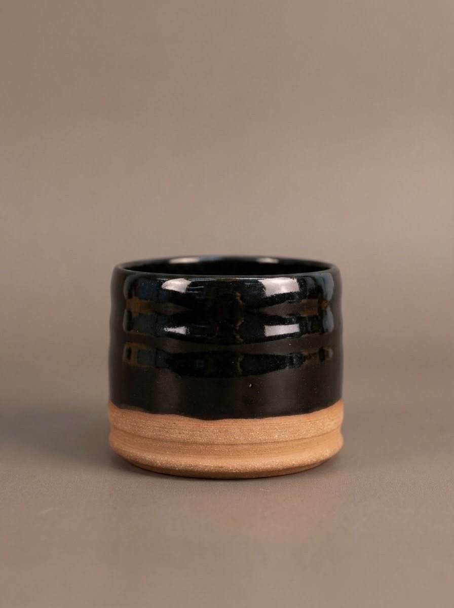 Whiskey Tumbler | Shiny Black - Elevate Ceramics Co.