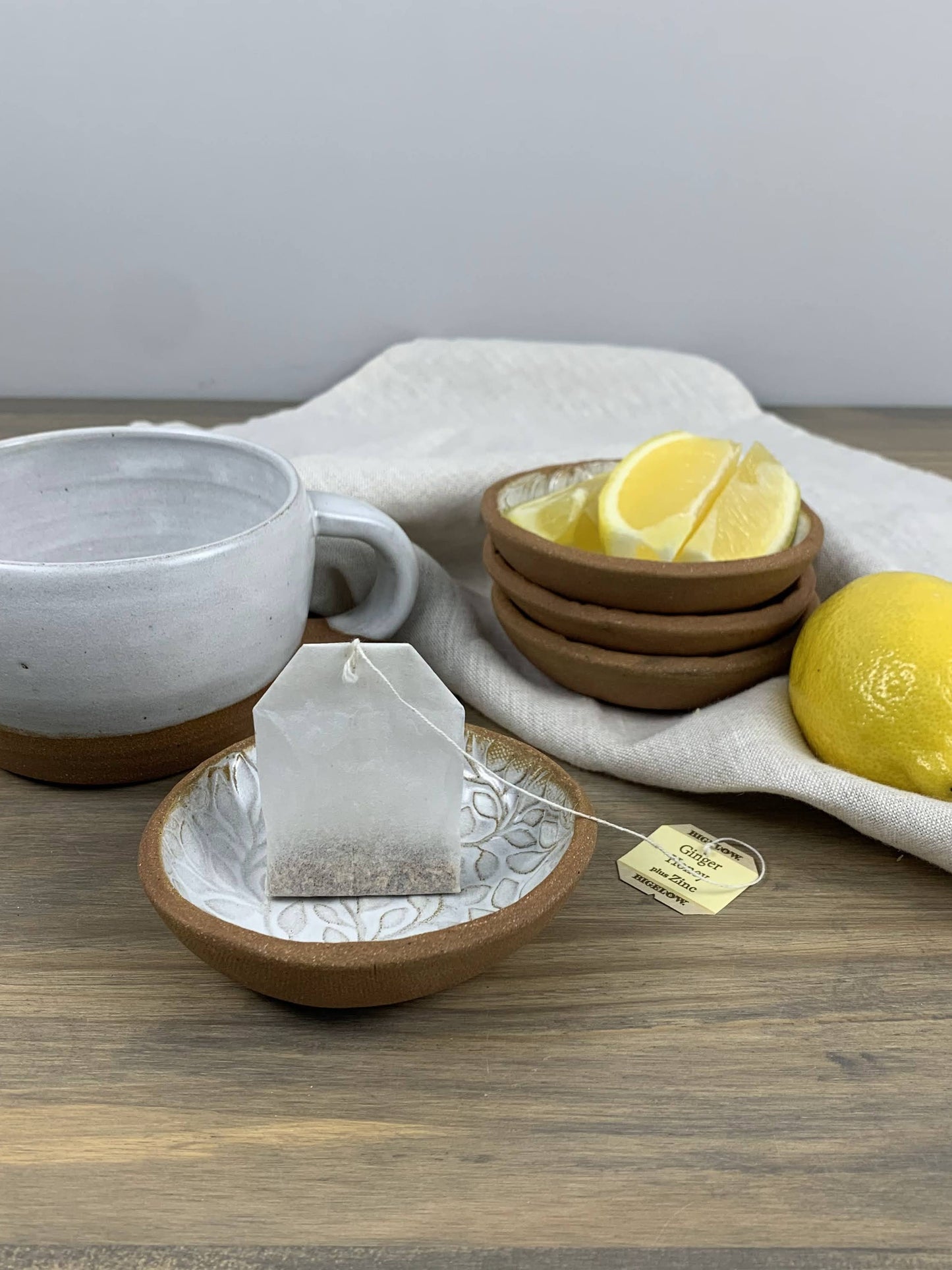 Willow Pottery Mini Bowls | Artisan Ceramic Dipping Bowls | Set of 4 or 6